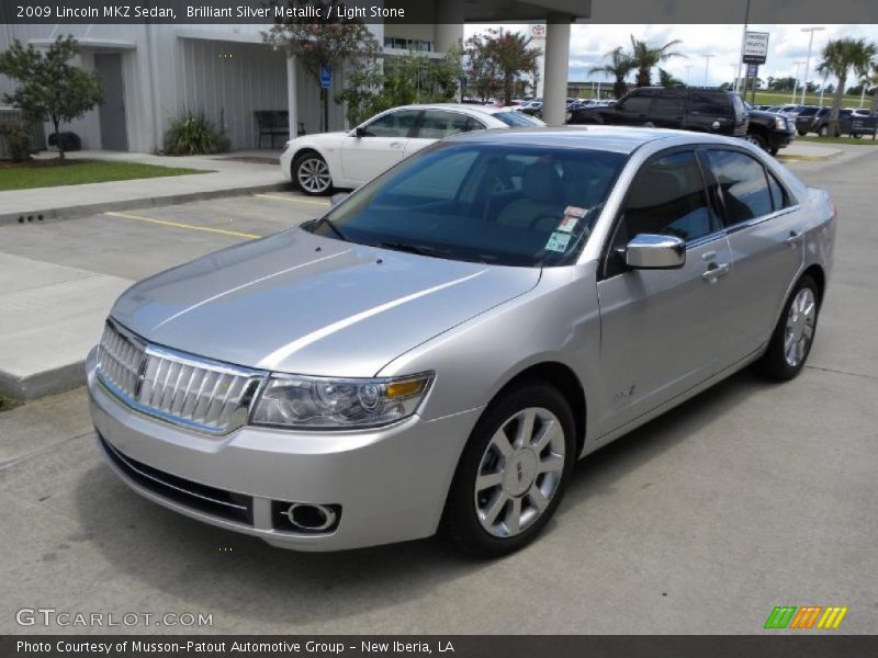Brilliant Silver Metallic / Light Stone 2009 Lincoln MKZ Sedan