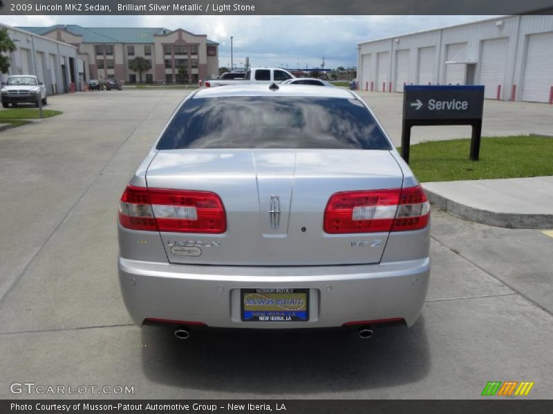 Brilliant Silver Metallic / Light Stone 2009 Lincoln MKZ Sedan