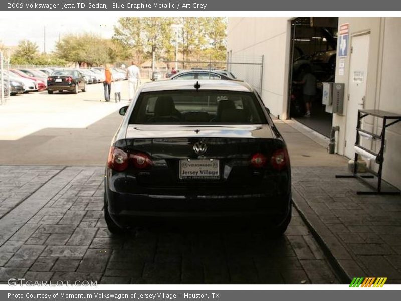 Blue Graphite Metallic / Art Grey 2009 Volkswagen Jetta TDI Sedan