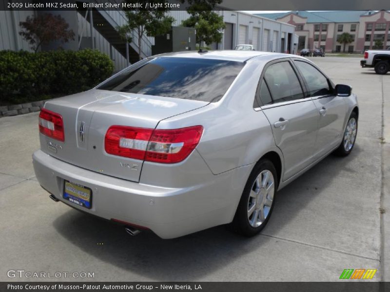 Brilliant Silver Metallic / Light Stone 2009 Lincoln MKZ Sedan