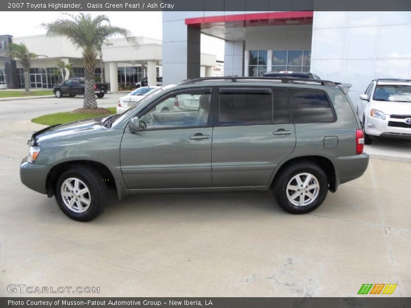 Oasis Green Pearl / Ash Gray 2007 Toyota Highlander