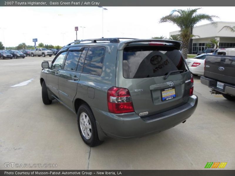 Oasis Green Pearl / Ash Gray 2007 Toyota Highlander