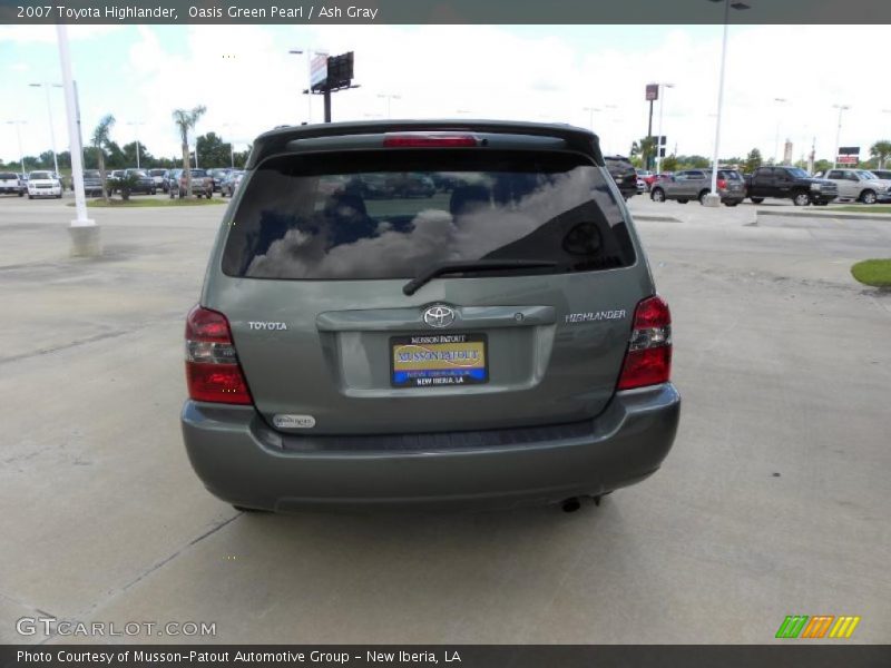 Oasis Green Pearl / Ash Gray 2007 Toyota Highlander