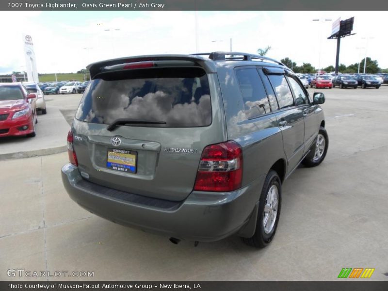 Oasis Green Pearl / Ash Gray 2007 Toyota Highlander