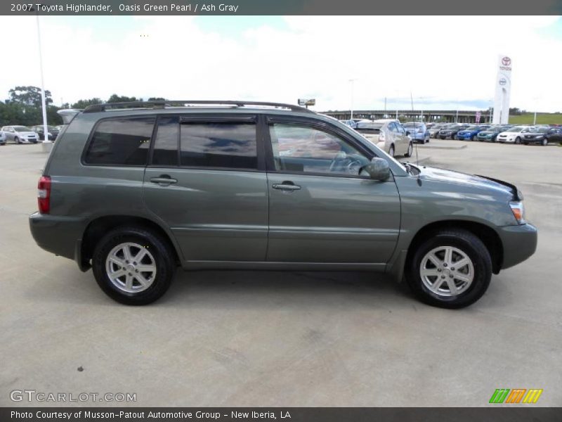 Oasis Green Pearl / Ash Gray 2007 Toyota Highlander