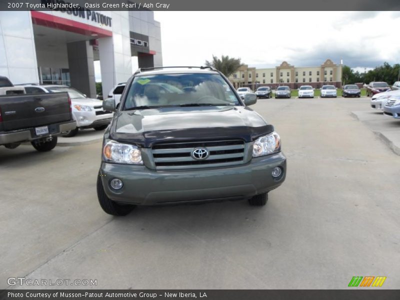 Oasis Green Pearl / Ash Gray 2007 Toyota Highlander