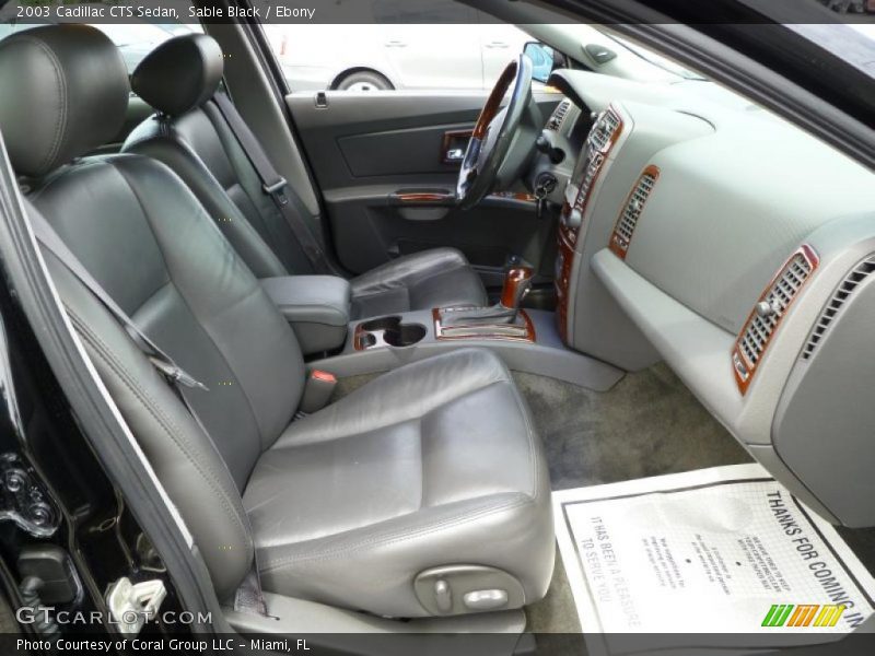Sable Black / Ebony 2003 Cadillac CTS Sedan