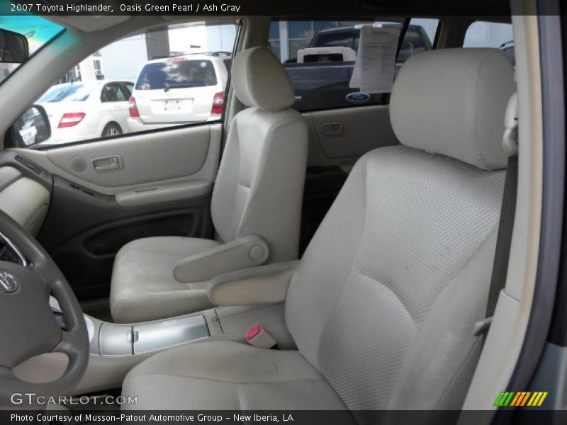 Oasis Green Pearl / Ash Gray 2007 Toyota Highlander
