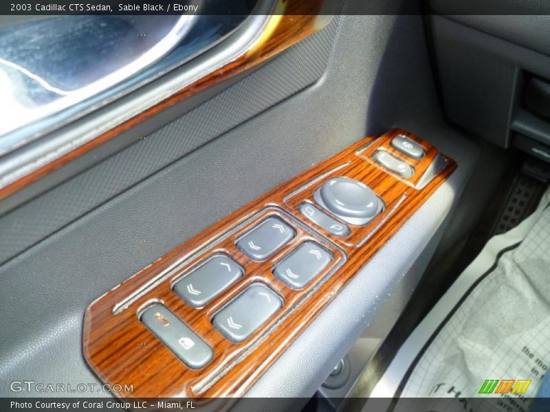 Sable Black / Ebony 2003 Cadillac CTS Sedan
