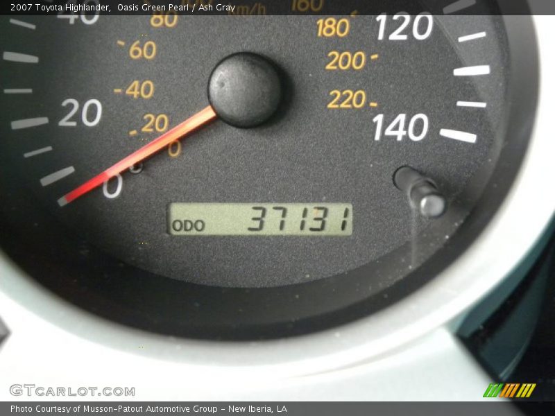 Oasis Green Pearl / Ash Gray 2007 Toyota Highlander