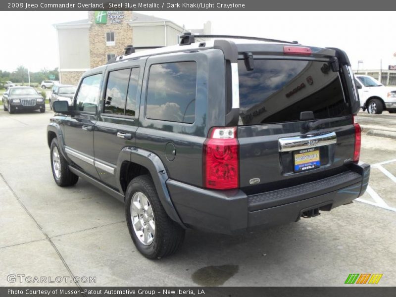 Steel Blue Metallic / Dark Khaki/Light Graystone 2008 Jeep Commander Overland