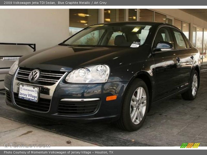 Blue Graphite Metallic / Art Grey 2009 Volkswagen Jetta TDI Sedan