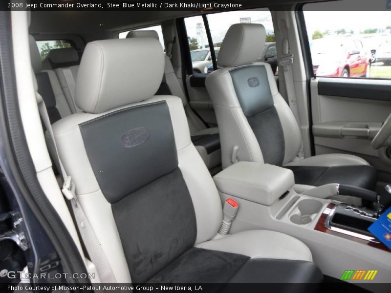 Steel Blue Metallic / Dark Khaki/Light Graystone 2008 Jeep Commander Overland
