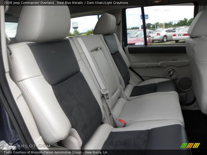 Steel Blue Metallic / Dark Khaki/Light Graystone 2008 Jeep Commander Overland