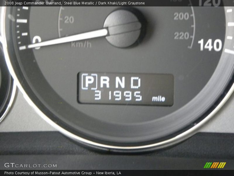 Steel Blue Metallic / Dark Khaki/Light Graystone 2008 Jeep Commander Overland