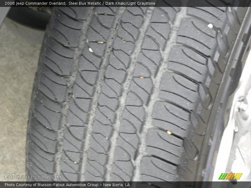 Steel Blue Metallic / Dark Khaki/Light Graystone 2008 Jeep Commander Overland