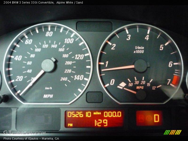 Alpine White / Sand 2004 BMW 3 Series 330i Convertible