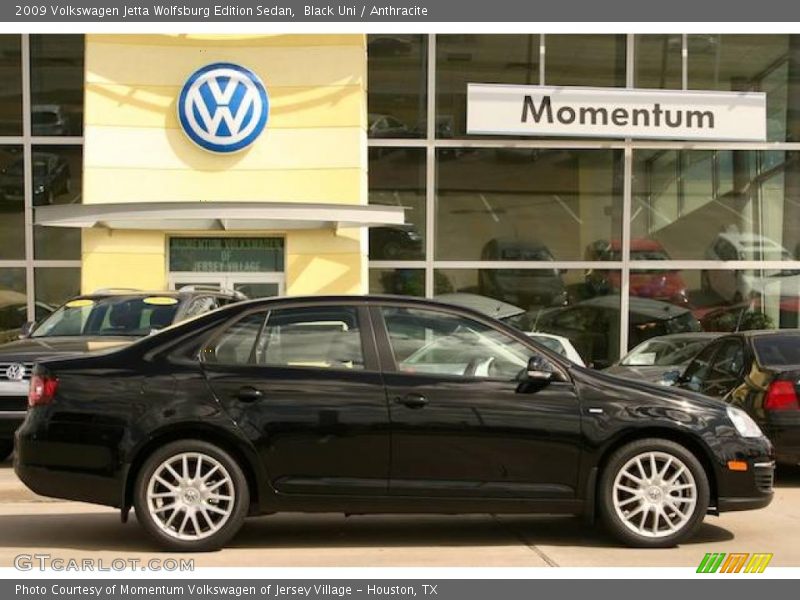 Black Uni / Anthracite 2009 Volkswagen Jetta Wolfsburg Edition Sedan