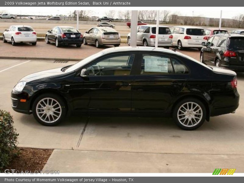 Black Uni / Anthracite 2009 Volkswagen Jetta Wolfsburg Edition Sedan