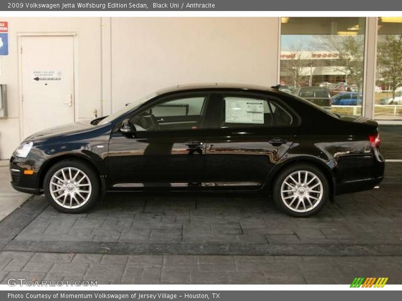 Black Uni / Anthracite 2009 Volkswagen Jetta Wolfsburg Edition Sedan