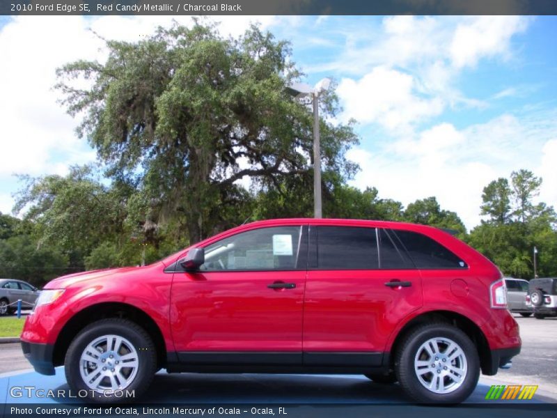 Red Candy Metallic / Charcoal Black 2010 Ford Edge SE