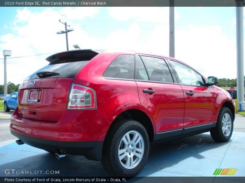 Red Candy Metallic / Charcoal Black 2010 Ford Edge SE