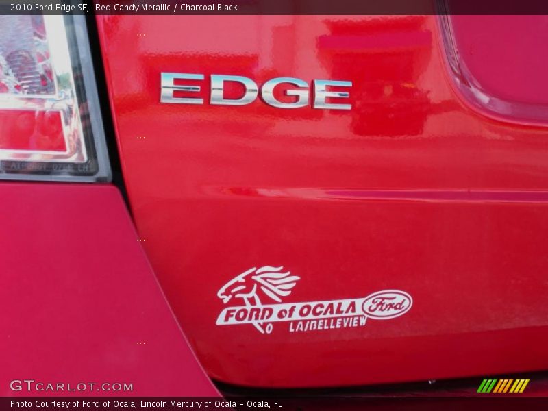 Red Candy Metallic / Charcoal Black 2010 Ford Edge SE