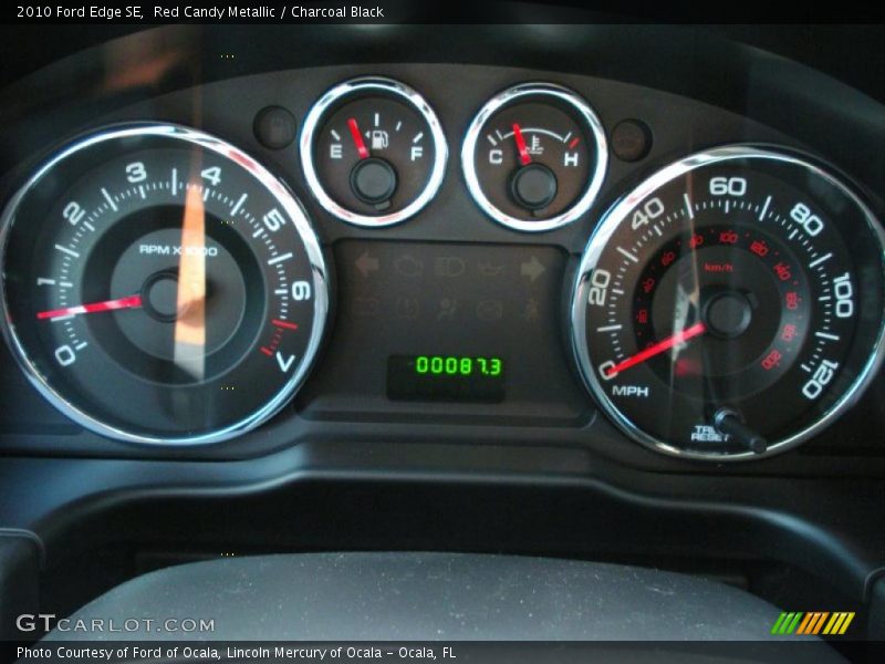 Red Candy Metallic / Charcoal Black 2010 Ford Edge SE