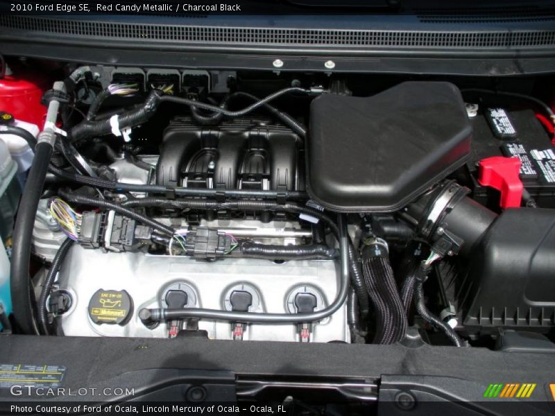 Red Candy Metallic / Charcoal Black 2010 Ford Edge SE