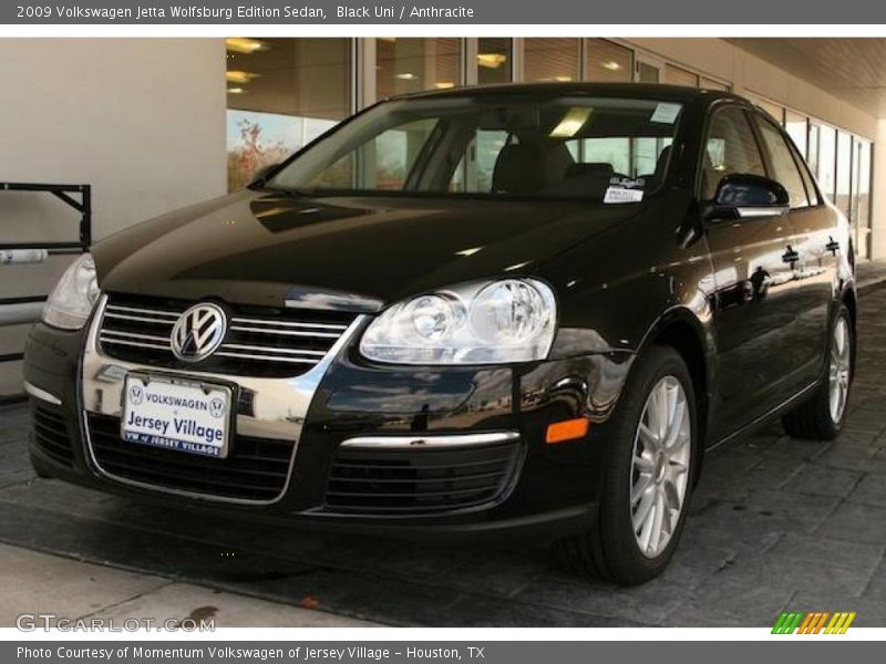 Black Uni / Anthracite 2009 Volkswagen Jetta Wolfsburg Edition Sedan