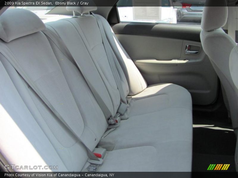 Ebony Black / Gray 2009 Kia Spectra EX Sedan