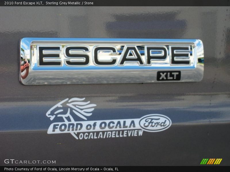 Sterling Grey Metallic / Stone 2010 Ford Escape XLT
