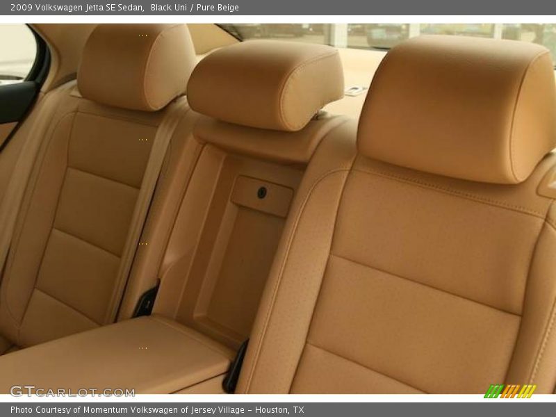 Black Uni / Pure Beige 2009 Volkswagen Jetta SE Sedan