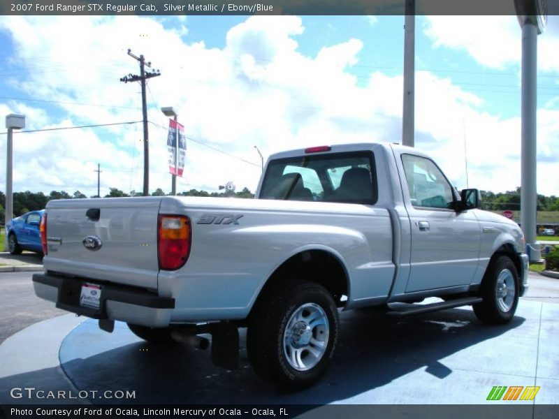 Silver Metallic / Ebony/Blue 2007 Ford Ranger STX Regular Cab