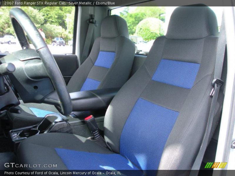 Silver Metallic / Ebony/Blue 2007 Ford Ranger STX Regular Cab