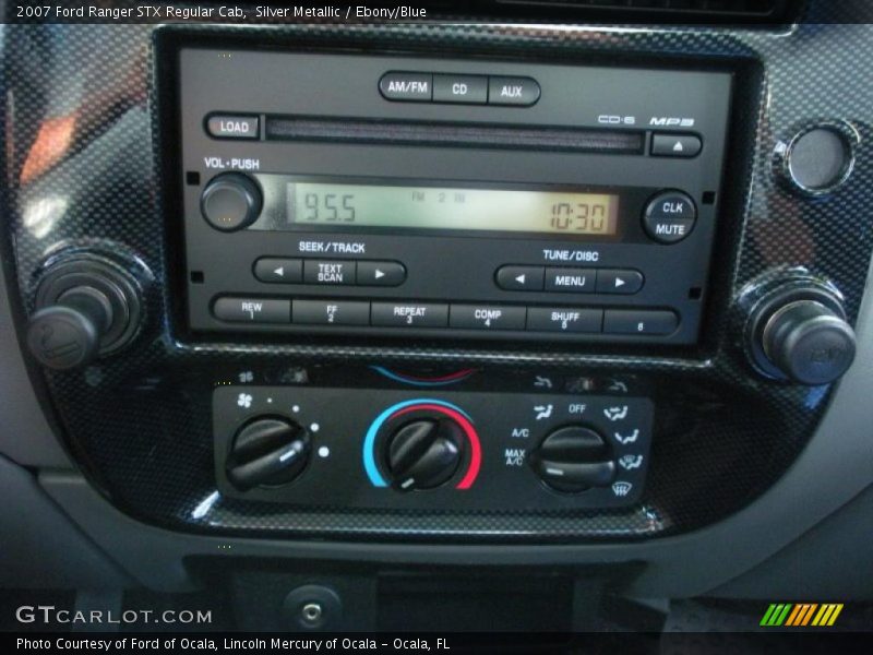 Silver Metallic / Ebony/Blue 2007 Ford Ranger STX Regular Cab