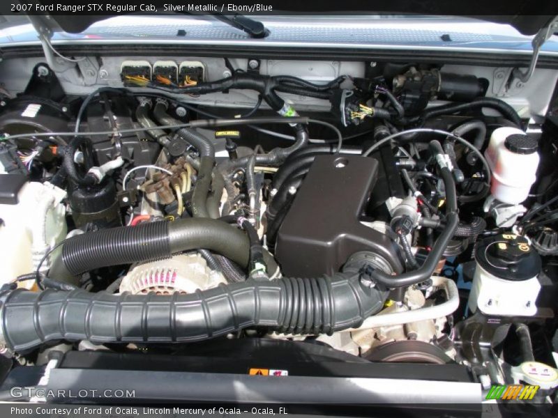 Silver Metallic / Ebony/Blue 2007 Ford Ranger STX Regular Cab