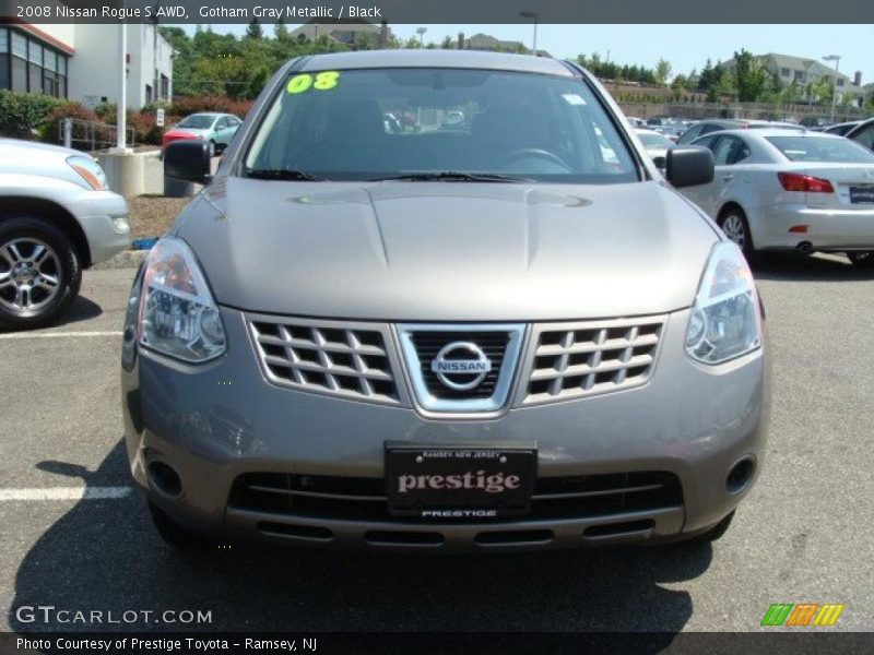 Gotham Gray Metallic / Black 2008 Nissan Rogue S AWD