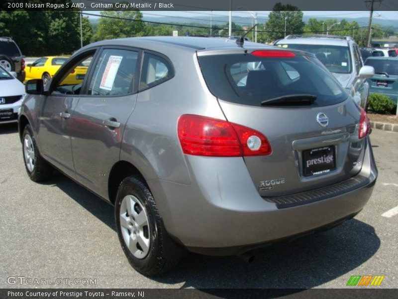 Gotham Gray Metallic / Black 2008 Nissan Rogue S AWD