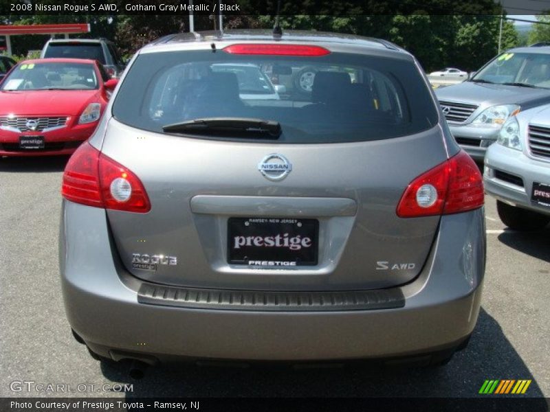 Gotham Gray Metallic / Black 2008 Nissan Rogue S AWD