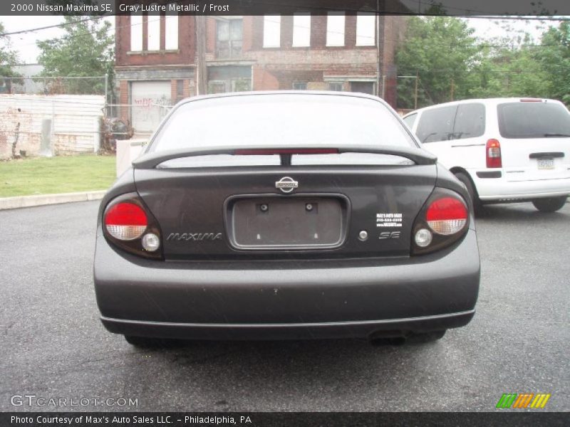Gray Lustre Metallic / Frost 2000 Nissan Maxima SE