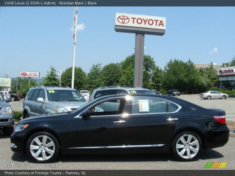 Obsidian Black / Black 2008 Lexus LS 600h L Hybrid
