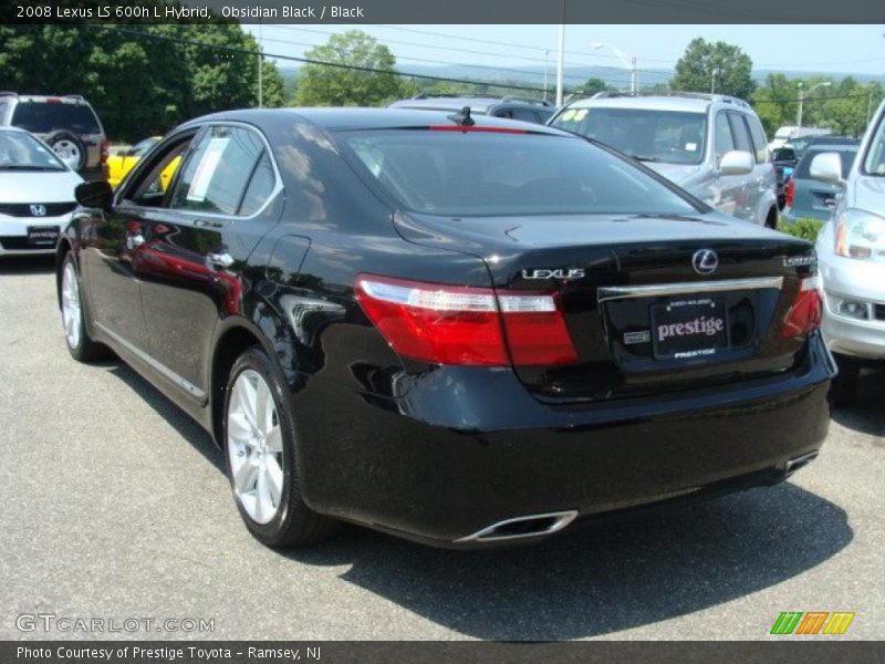 Obsidian Black / Black 2008 Lexus LS 600h L Hybrid