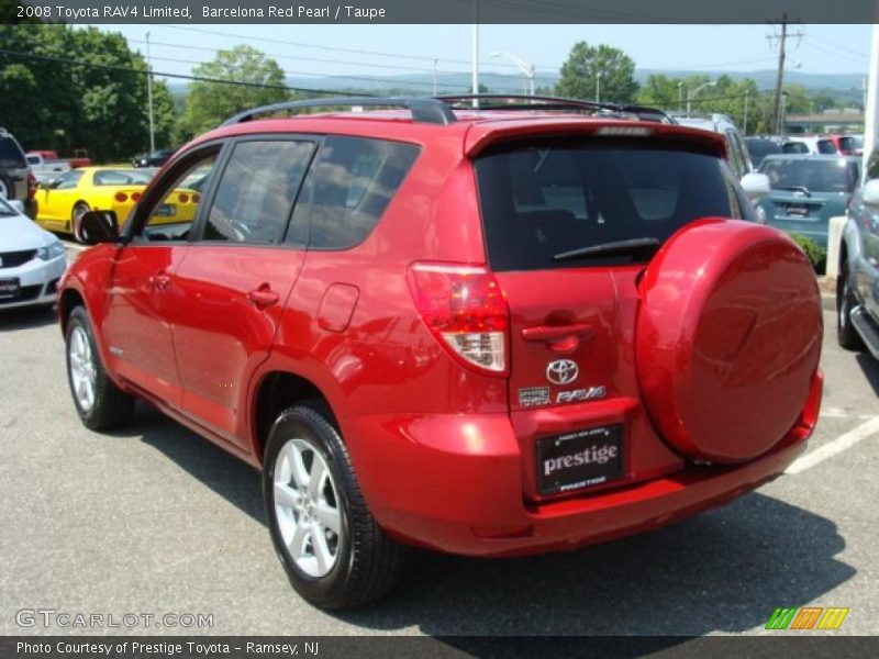 Barcelona Red Pearl / Taupe 2008 Toyota RAV4 Limited