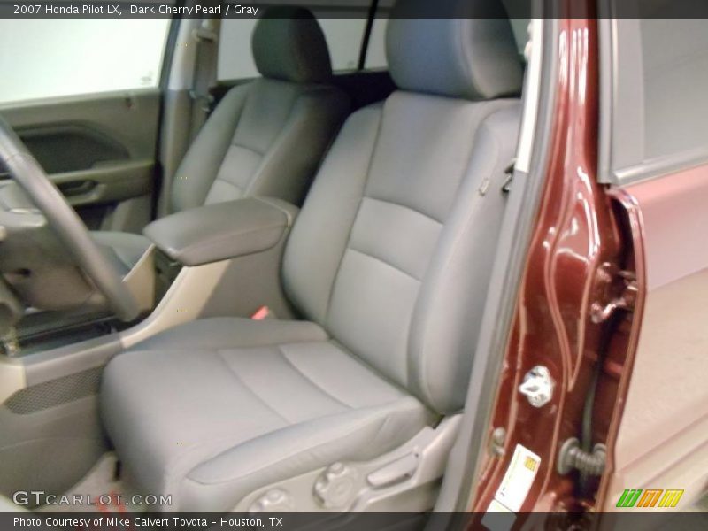 Dark Cherry Pearl / Gray 2007 Honda Pilot LX