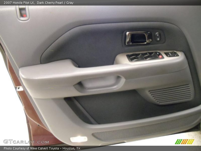 Dark Cherry Pearl / Gray 2007 Honda Pilot LX
