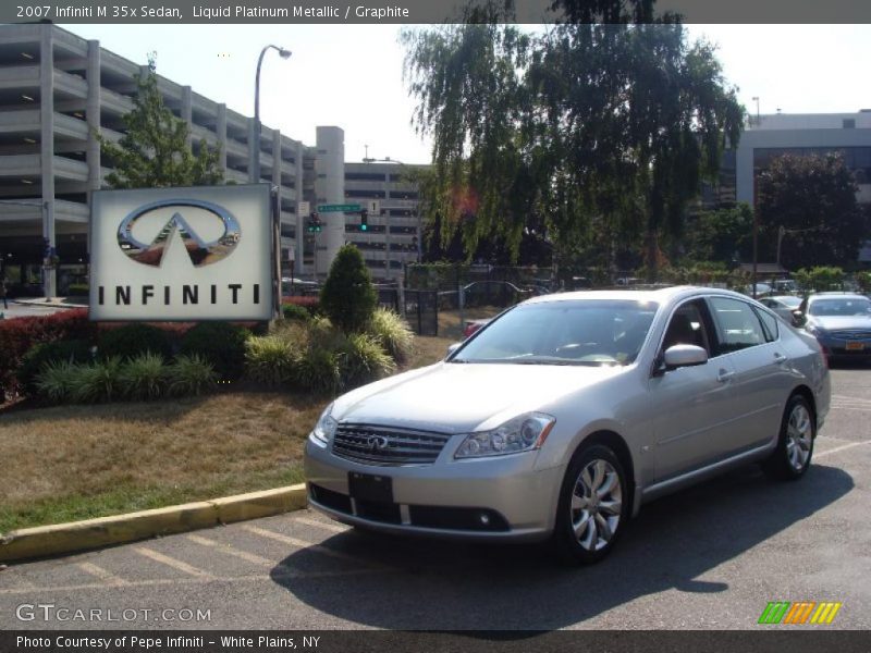 Liquid Platinum Metallic / Graphite 2007 Infiniti M 35x Sedan