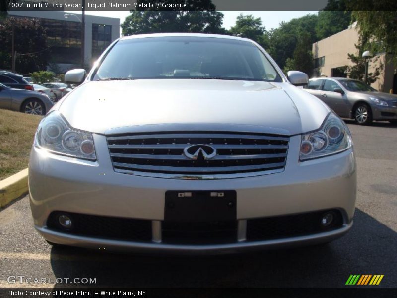 Liquid Platinum Metallic / Graphite 2007 Infiniti M 35x Sedan