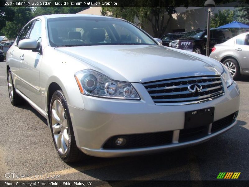 Liquid Platinum Metallic / Graphite 2007 Infiniti M 35x Sedan