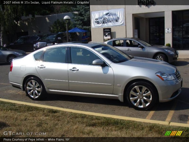 Liquid Platinum Metallic / Graphite 2007 Infiniti M 35x Sedan